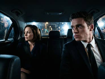 Sinnbild für Politthriller Bodyguard mit Richard Madden in der Hauptrolle