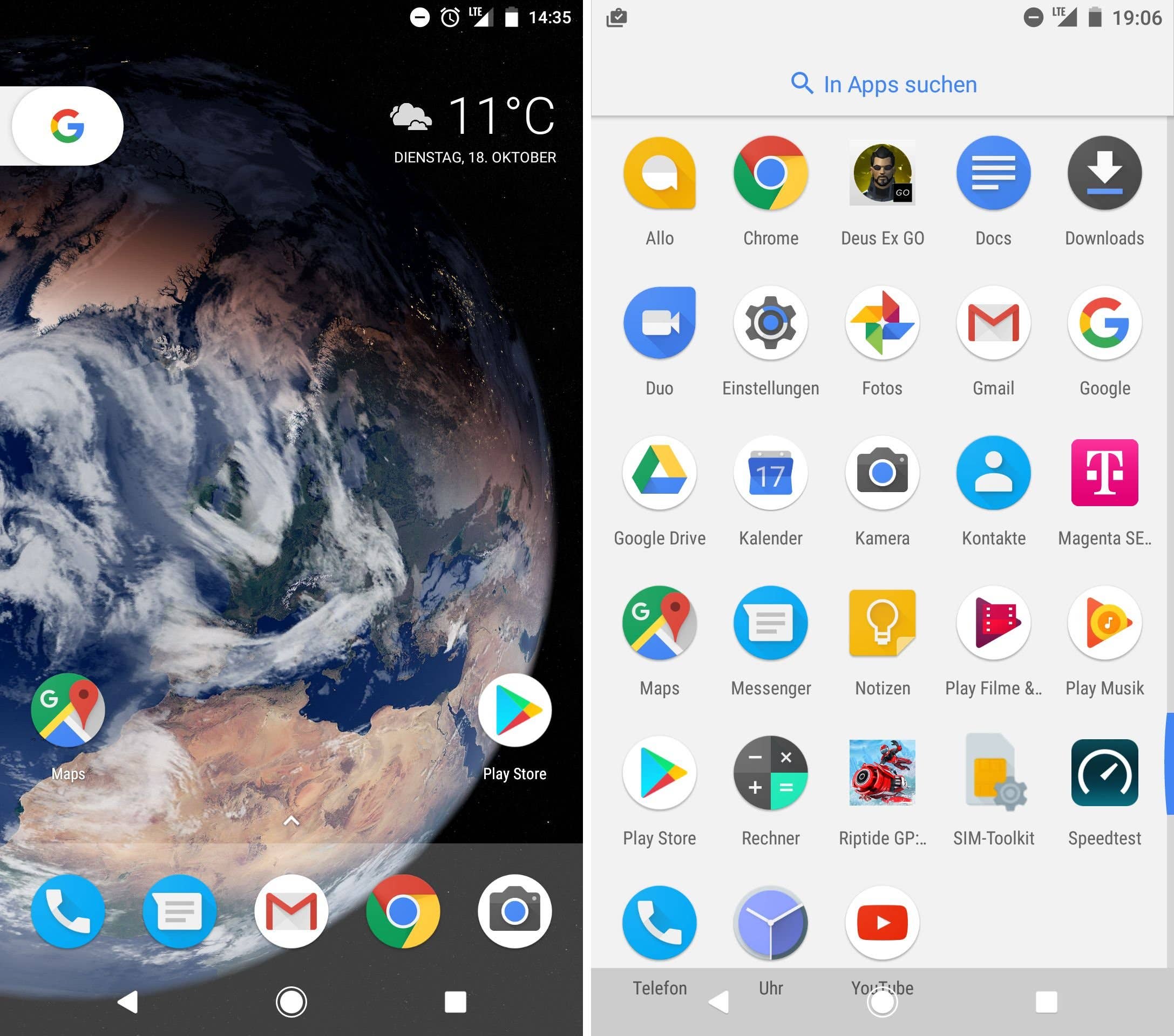 ANDROIDPIT google pixel homescreen