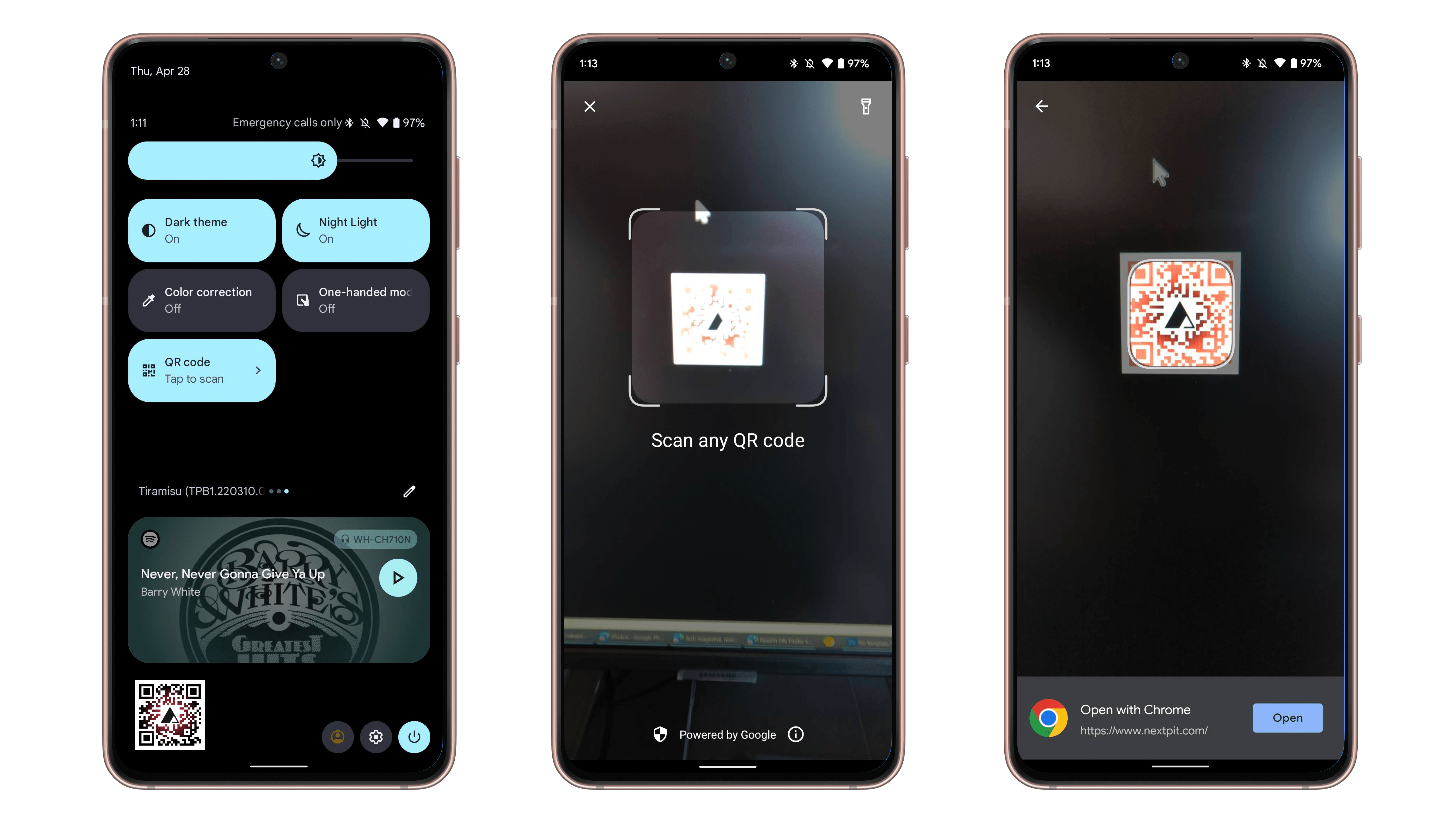 Android 13 overview quick settings