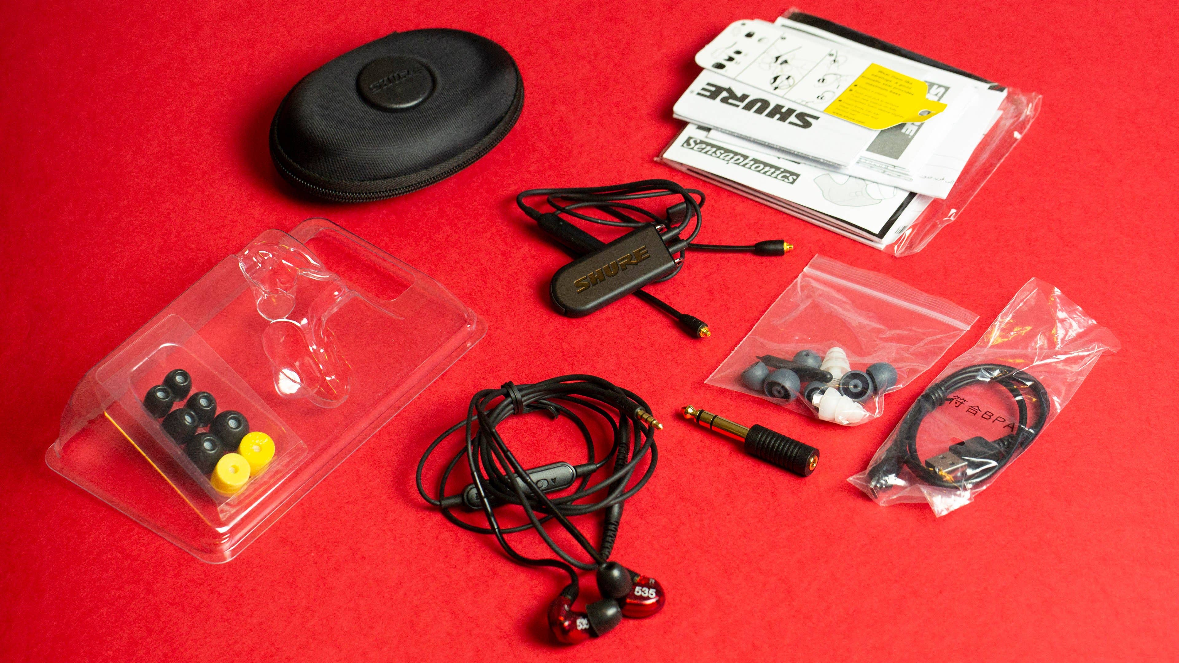 AndroidPIT Shure SE535 Wireless Box Content