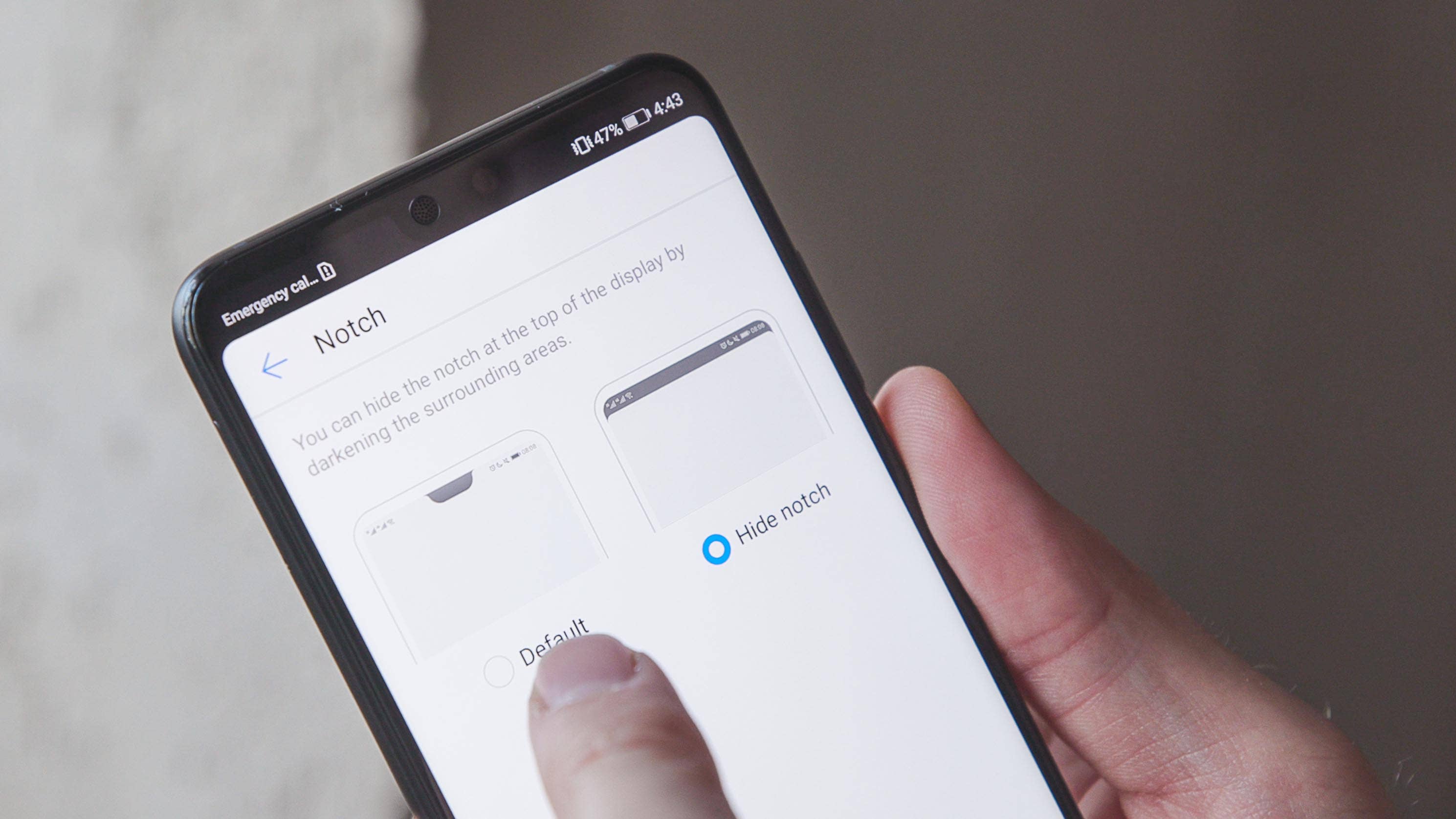 AndroidPIT huawei p20 notch 2cbu