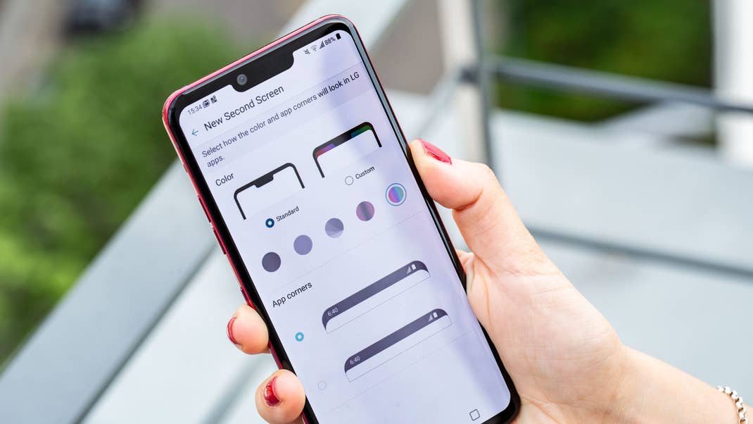 AndroidPIT lg g8 thinq notch settings
