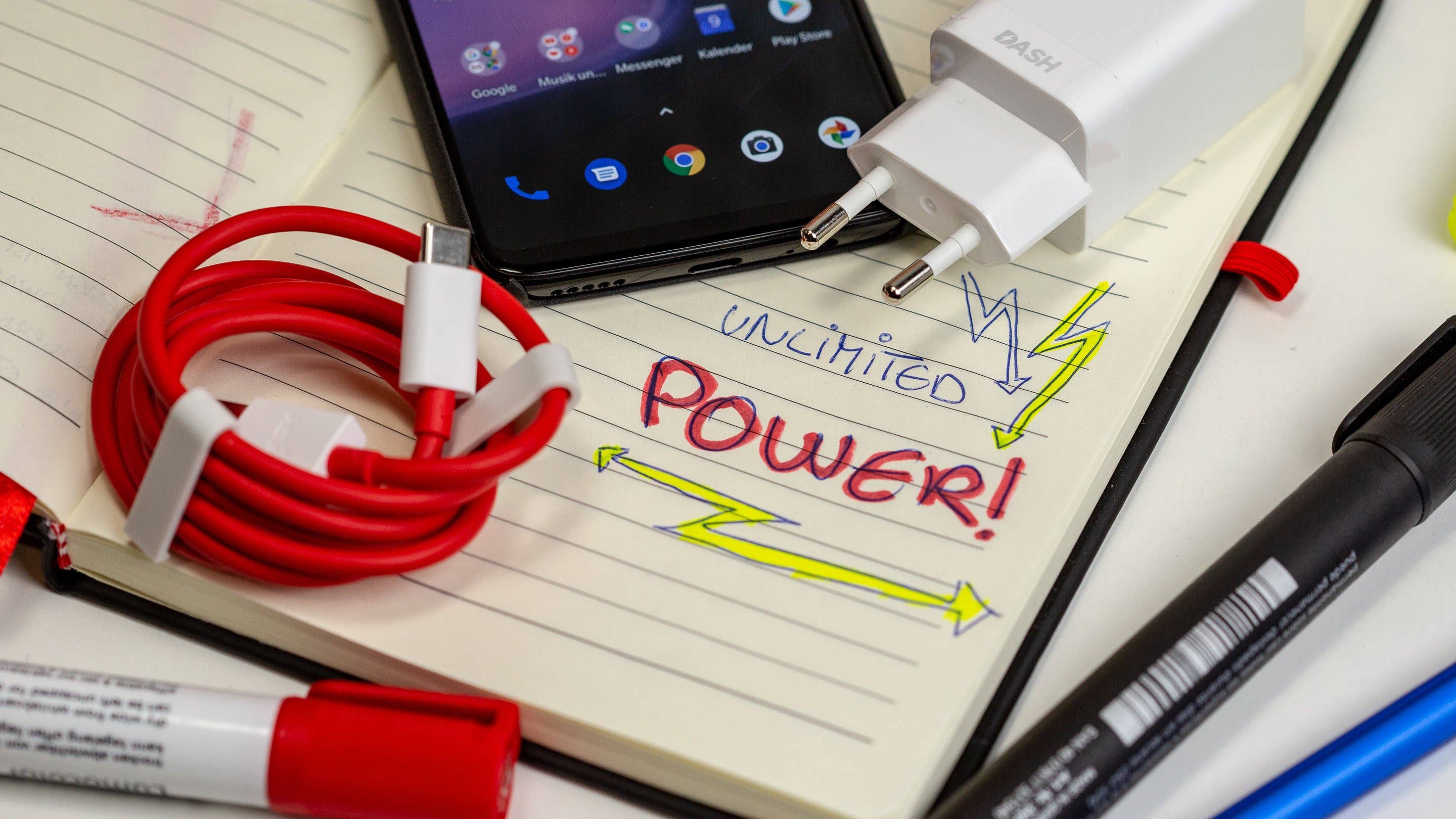 AndroidPIT oneplus 6 dash charging usbc