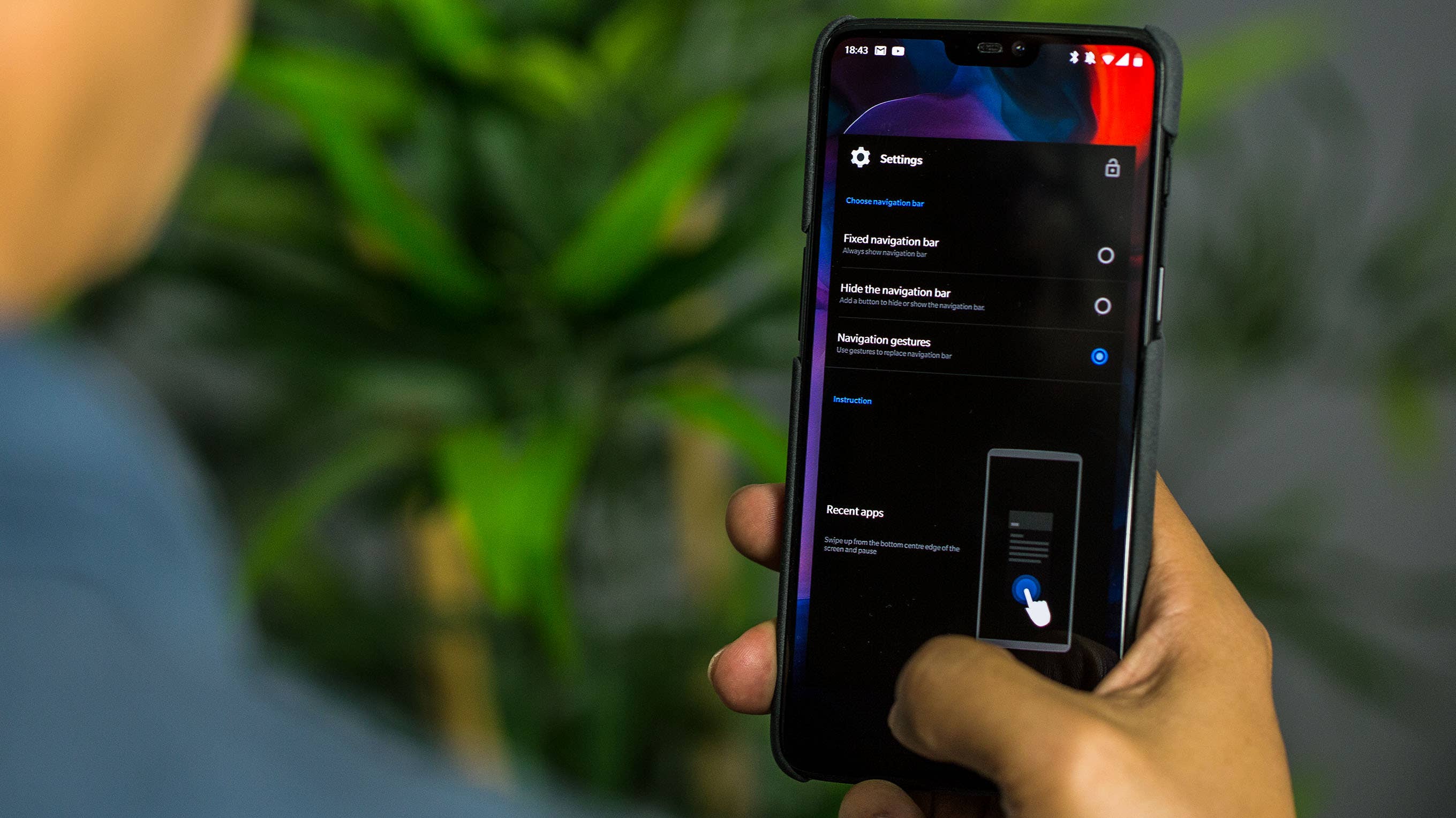 AndroidPIT oneplus 6 gesture navigation
