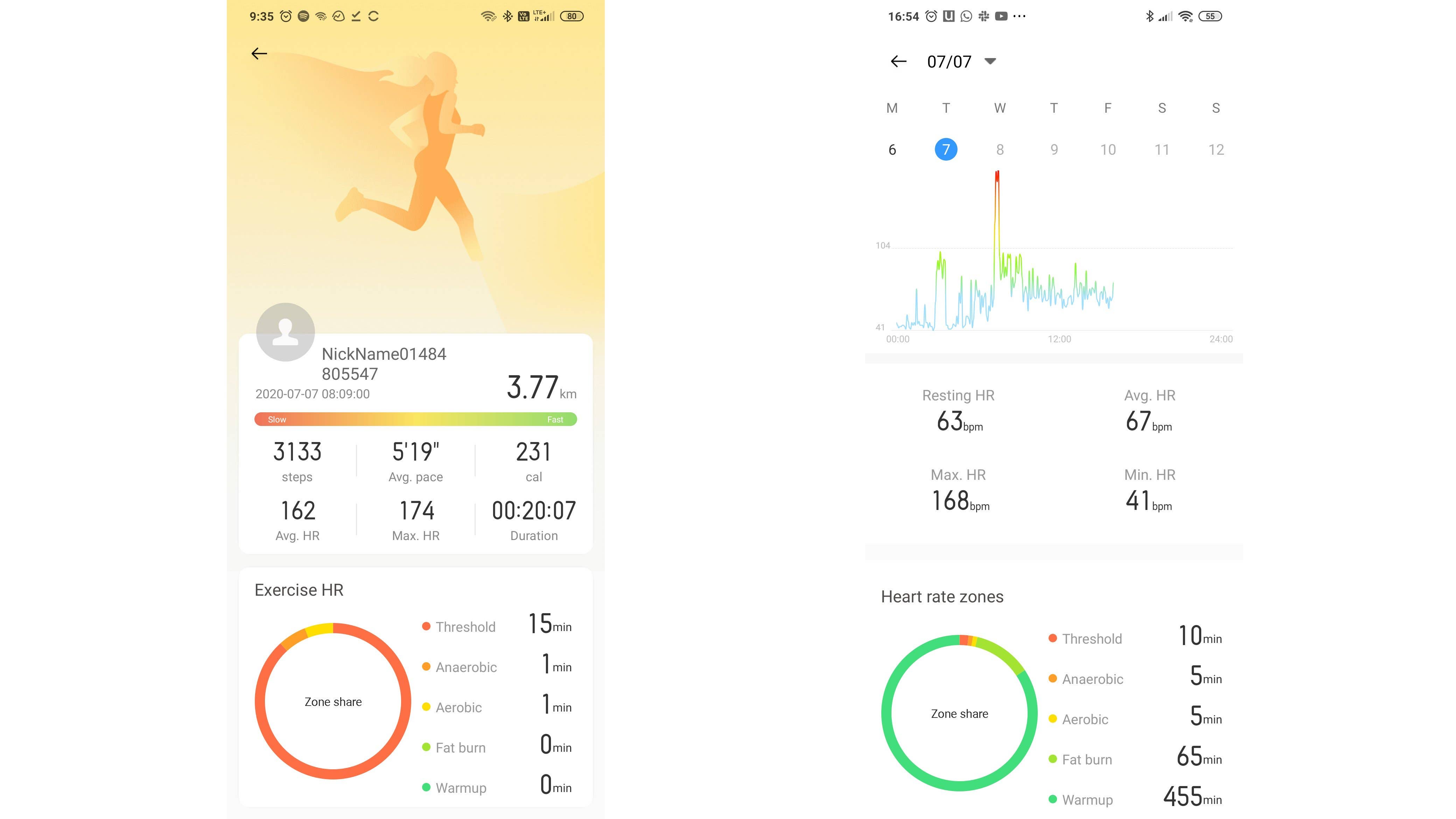 AndroidPIT realme band workout