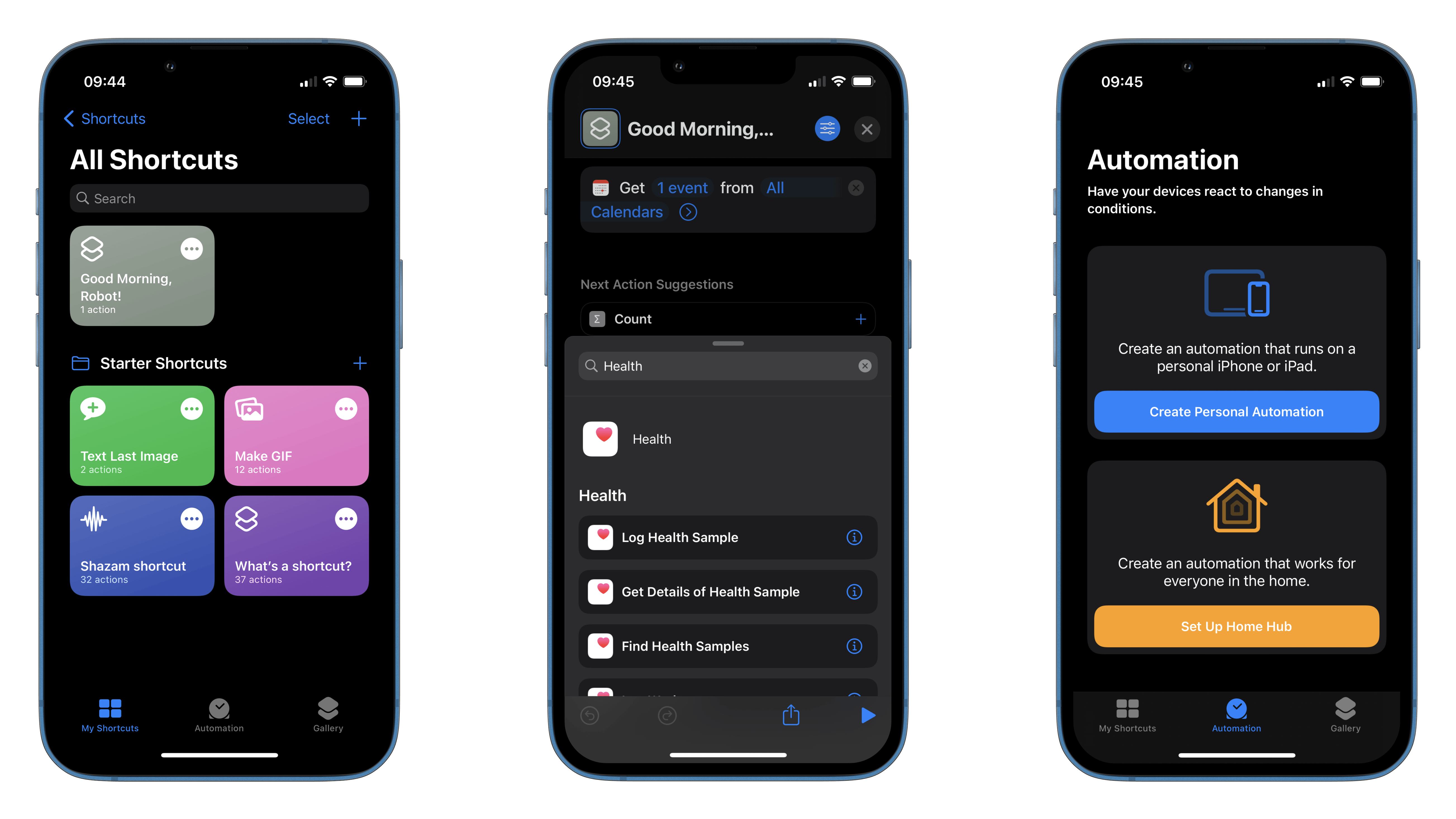Die Automatisierung der Morgenroutine auf einem iPhone.