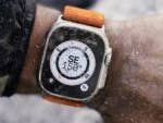 Apple Watch Ultra am Handgelenk getragen