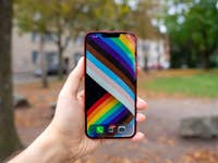 Das Display des iPhone 14 Plus.