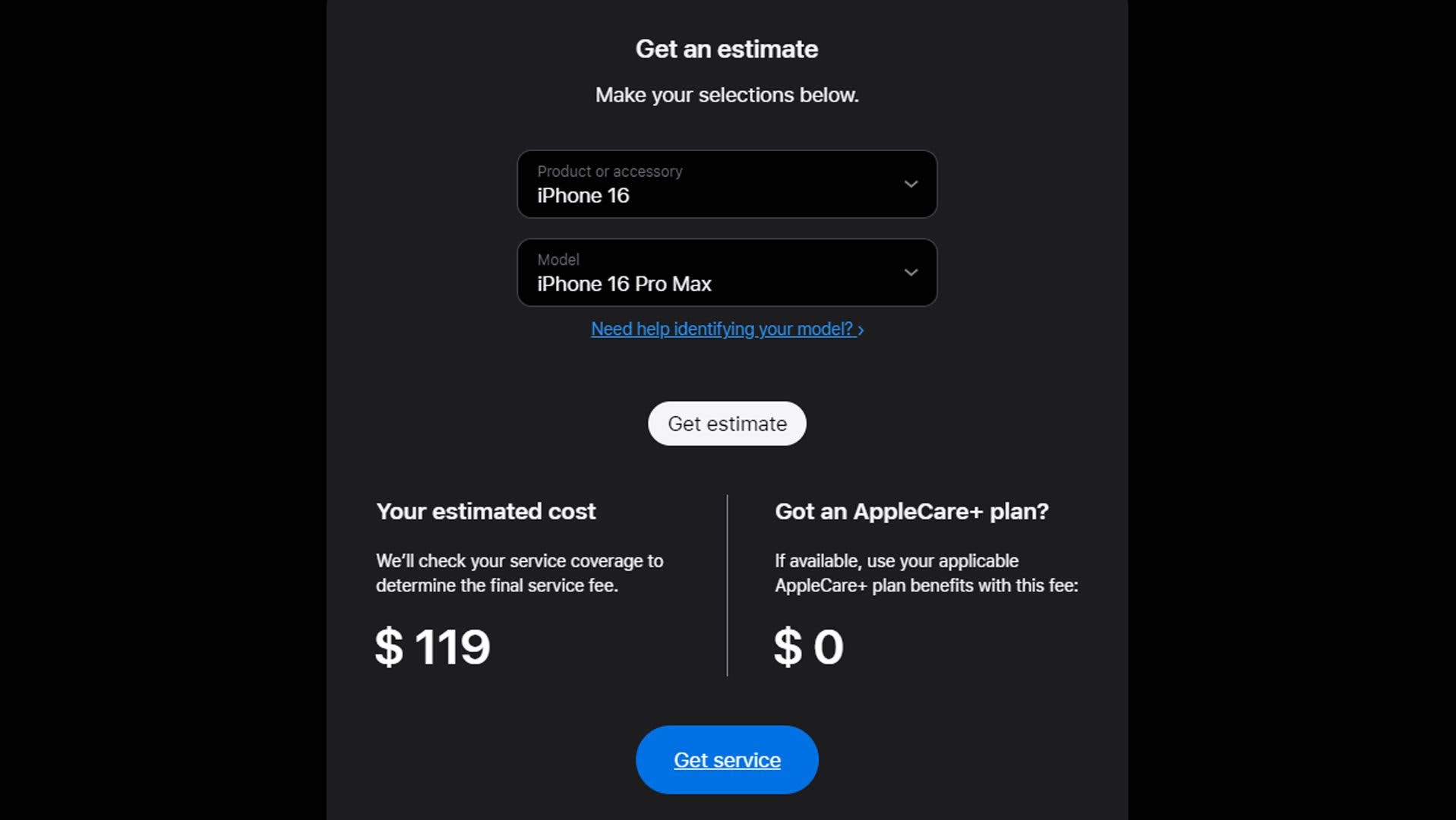 Apple iPhone 16 Pro Max - Akkutausch-Kosten