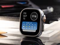 Apple Watch Ultra zeigt verschiedene Widgets