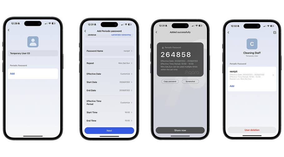 Aqara Smart Lock U200 Screenshot