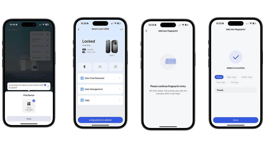 Aqara Smart Lock U200 Screenshot