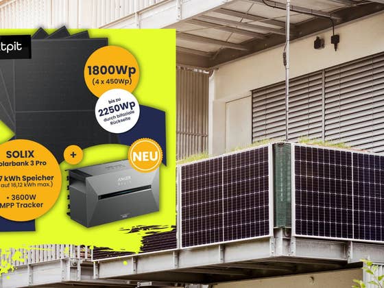 Mit Premium Wechselrichter: Geniales Balkonkraftwerk-Set zum Sonderpreis