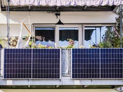 Balkonkraftwerk an Balkon