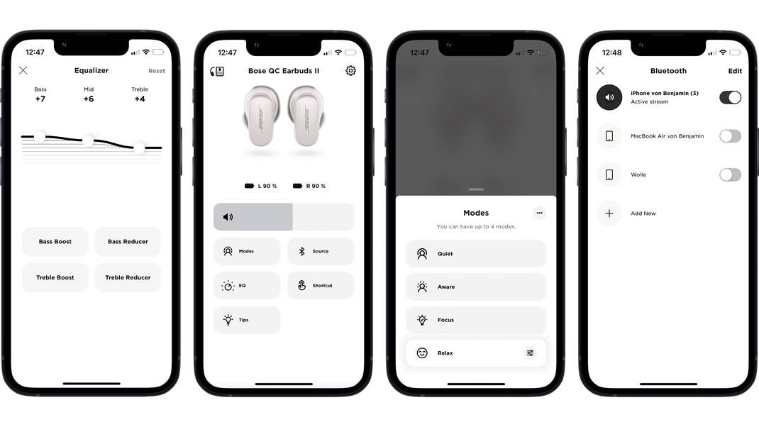 Companion-App Bose QC Earbuds 2.
