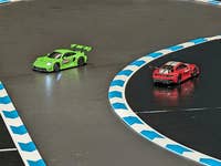 Carrera Rennautos aus Rennstrecke