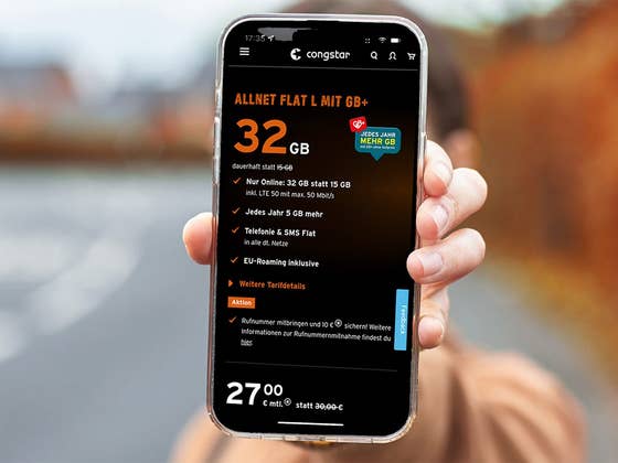 Congstar reduziert die Preise: Richtig viel Datenvolumen zum kleinen Preis!