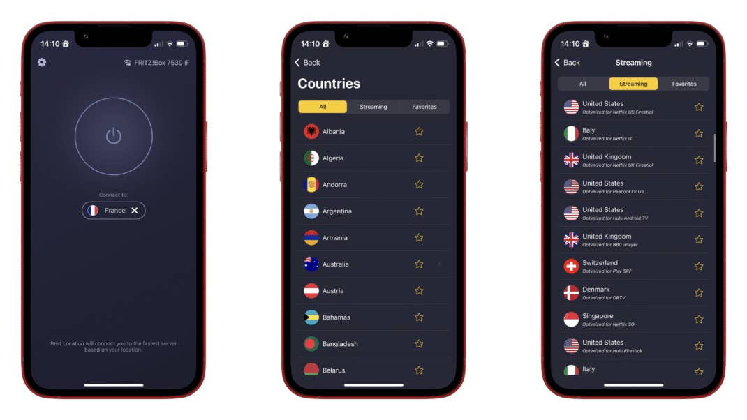 CyberGhost Screenshots iOS