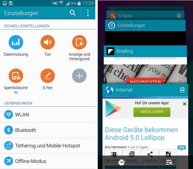 DE note 4 screenshots 1