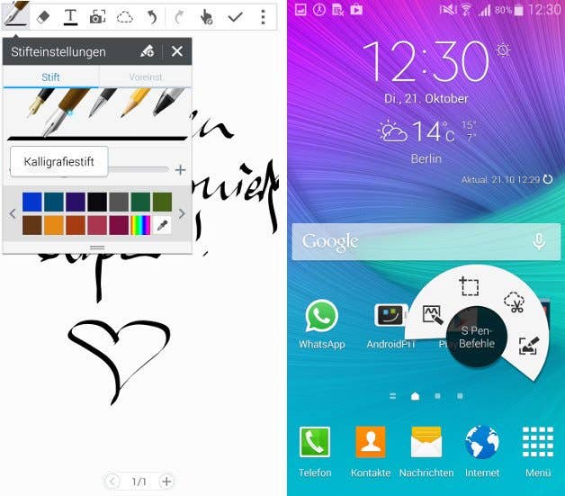 DE note 4 screenshots 3