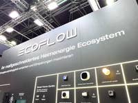 EcoFlow-Stand mit Lösungen für Heimenergie und Smart-Home-Geräten.