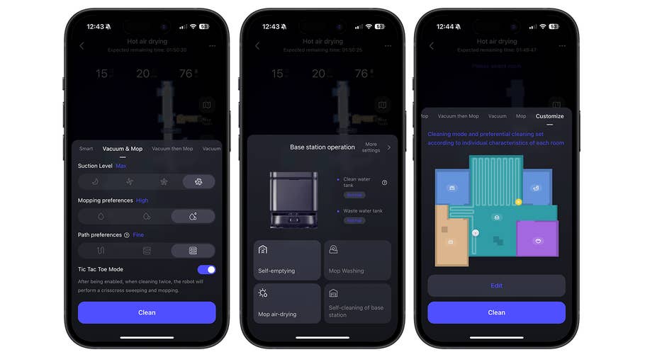 Screenshots aus der Eureka-App.