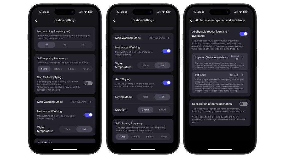 Screenshots aus der Eureka-App.