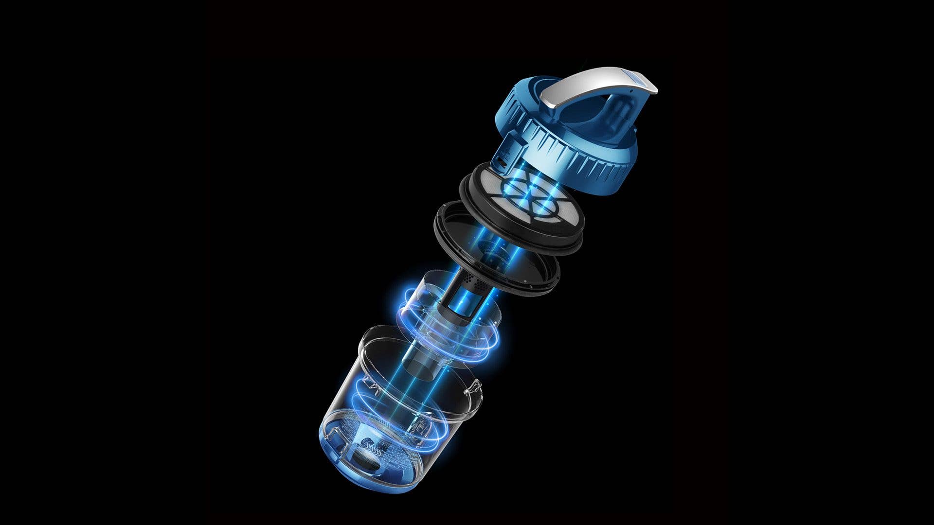 HEPA-Filtersystem des Eureka WhirlWind