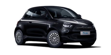 Fiat_Neuer Fiat 500 Cabrio_seitlich vorn_schwarz Fiat_Neuer Fiat 500 Cabrio_seitlich vorn_schwarz