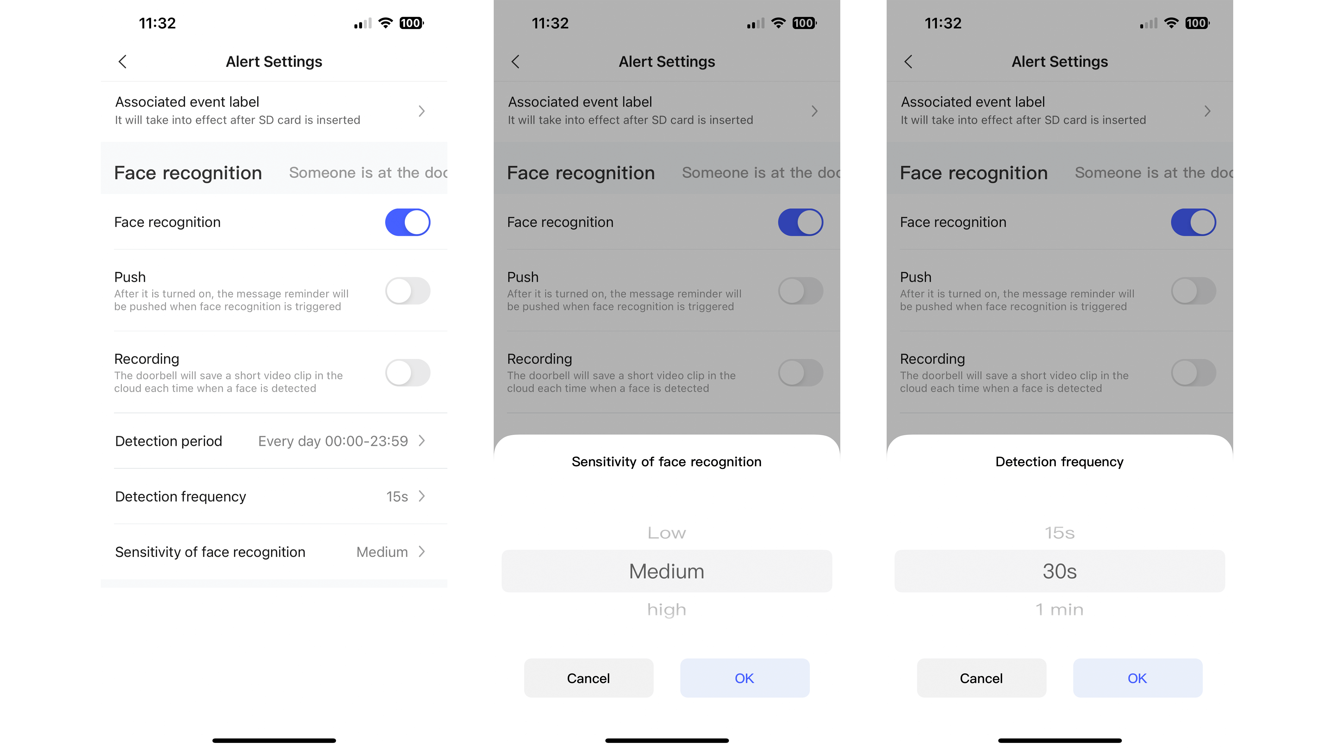 Aqara G4 Aqara-Home-App Screenshot Einstellungen Alarm