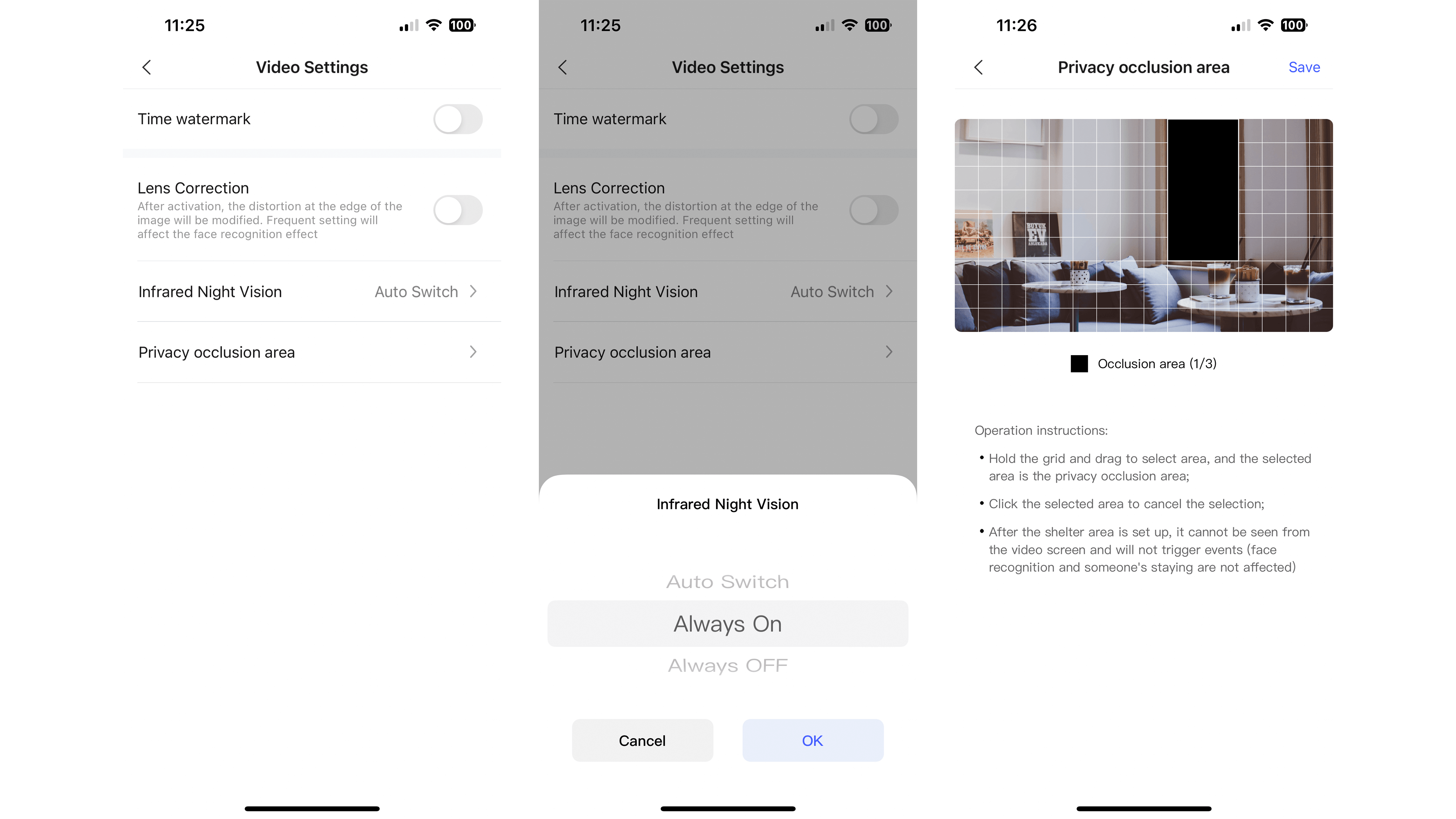 Aqara G4 Aqara-Home-App Screenshot Einstellungen Video