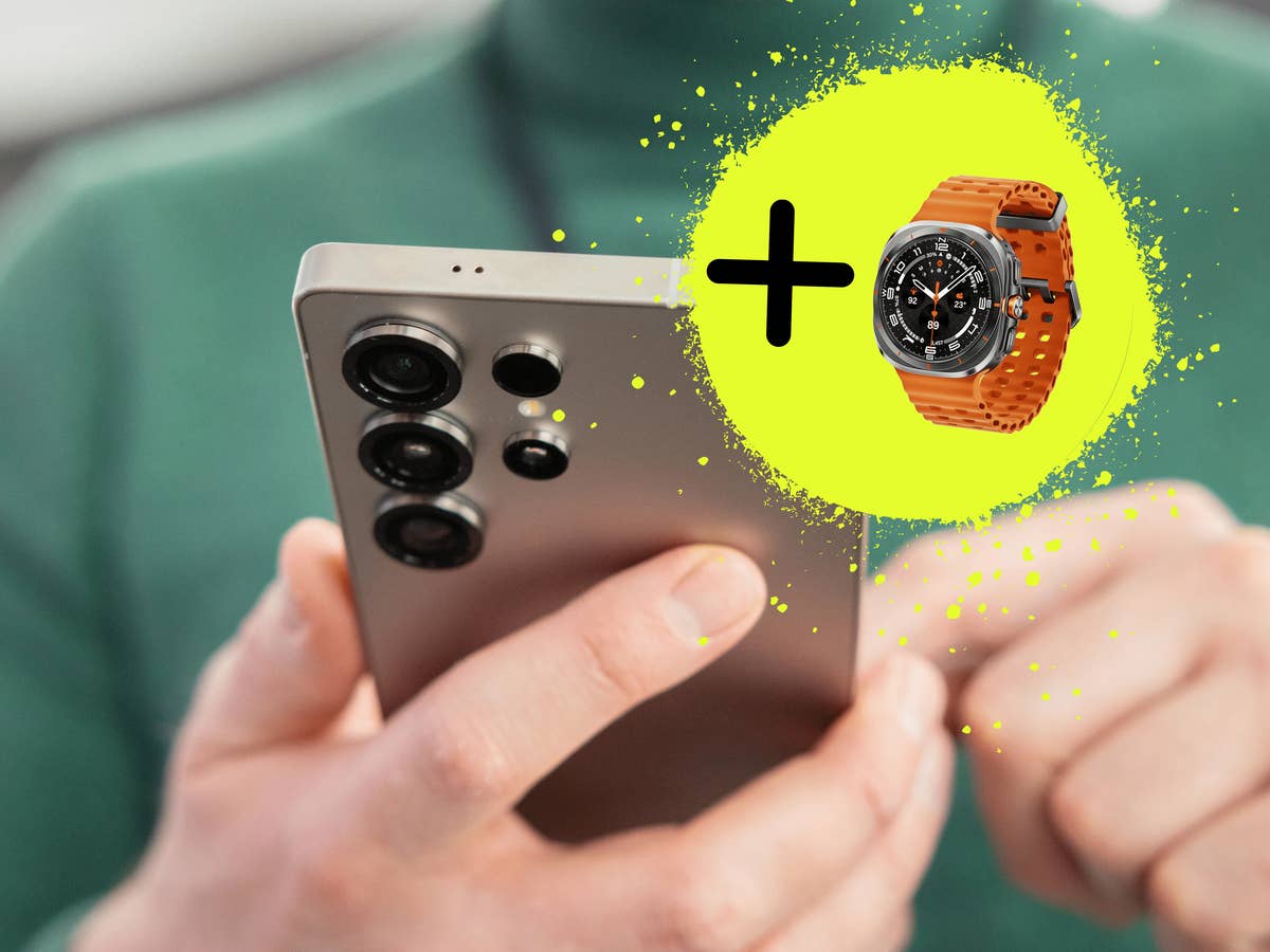 Galaxy S25 Ultra mit Galaxy Watch Ultra bei O2