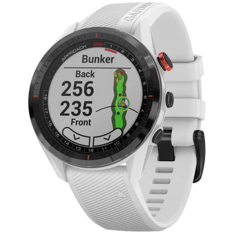 Garmin Approach S62 - Seite mit Band schräg - Weiß