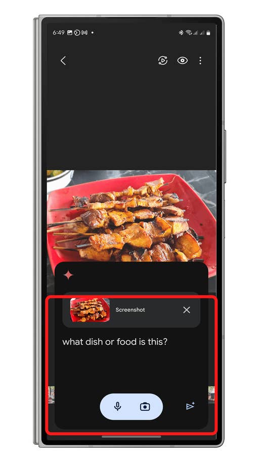 Verwendung von Gemini bei der Bildsuche.