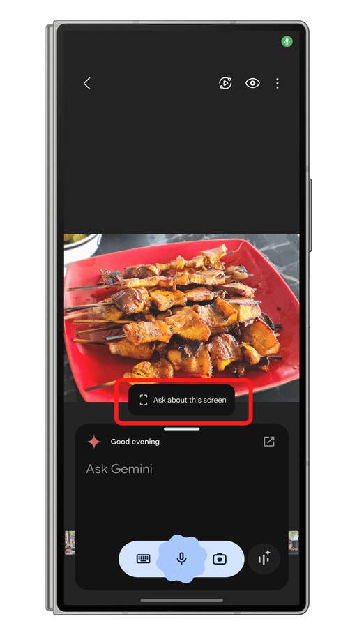 Verwendung von Gemini bei der Bildsuche.