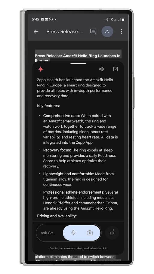 Wie Ihr Gemini verwendet, um lange Texte oder Dokumente zusammenzufassen