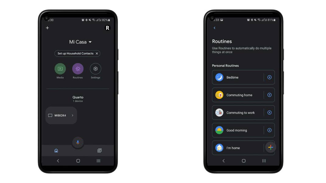 Screenshots von Android