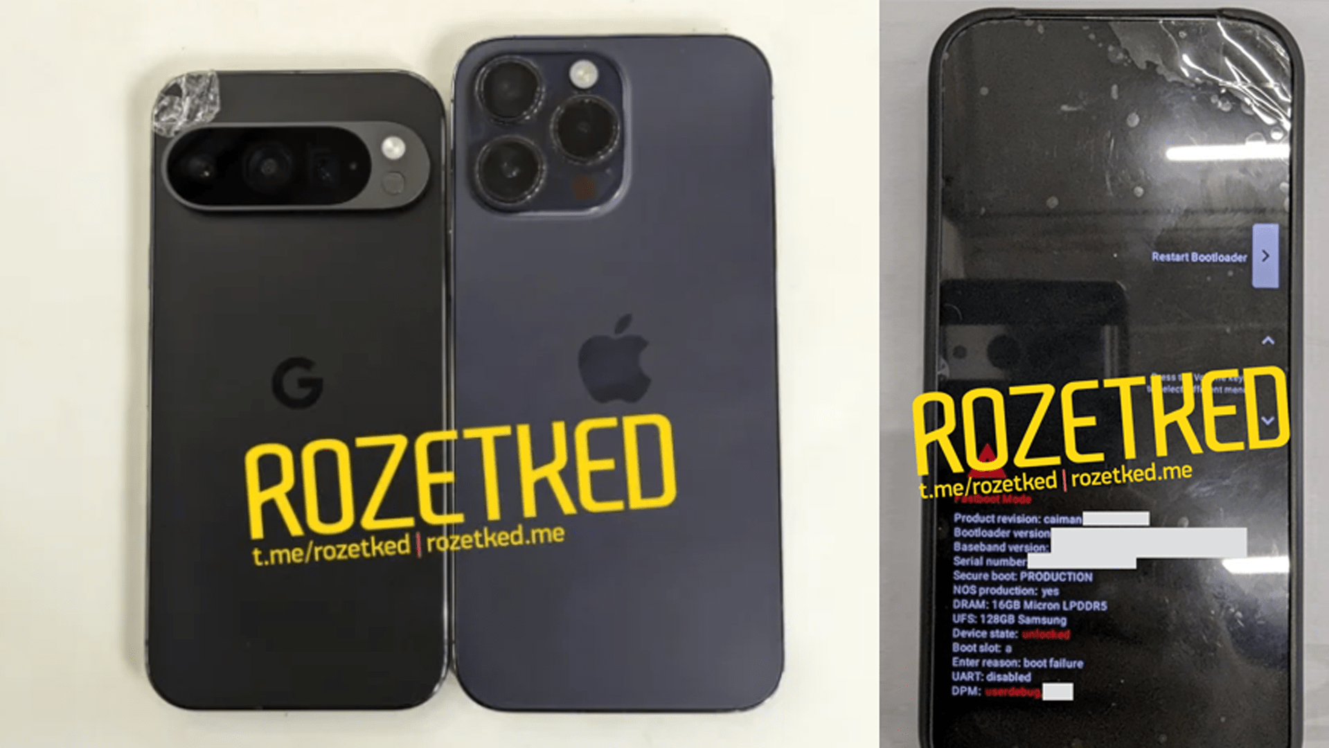 Google Pixel 9 Pro in freier Wildbahn fotografiert