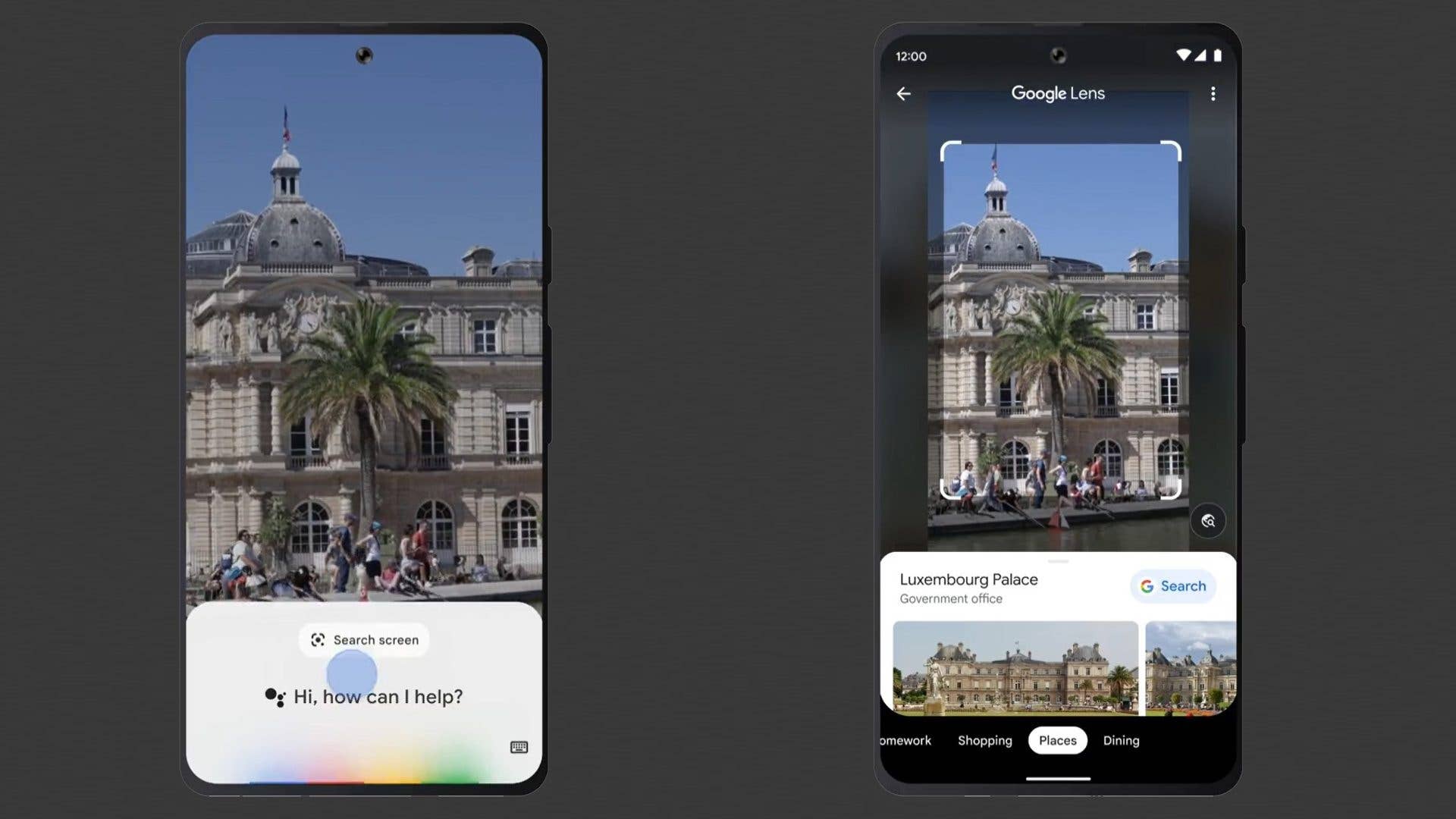Google Lens im Verbund mit dem Google Assistant in Aktion.