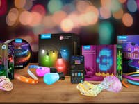 Verschiedene Govee-LED-Produkte auf einem Tisch