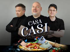Die Casa-Casi-Podcaster Fabi, Casi und Palle