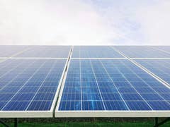 Solarmodule im Freien