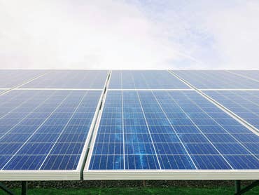 Solarmodule im Freien