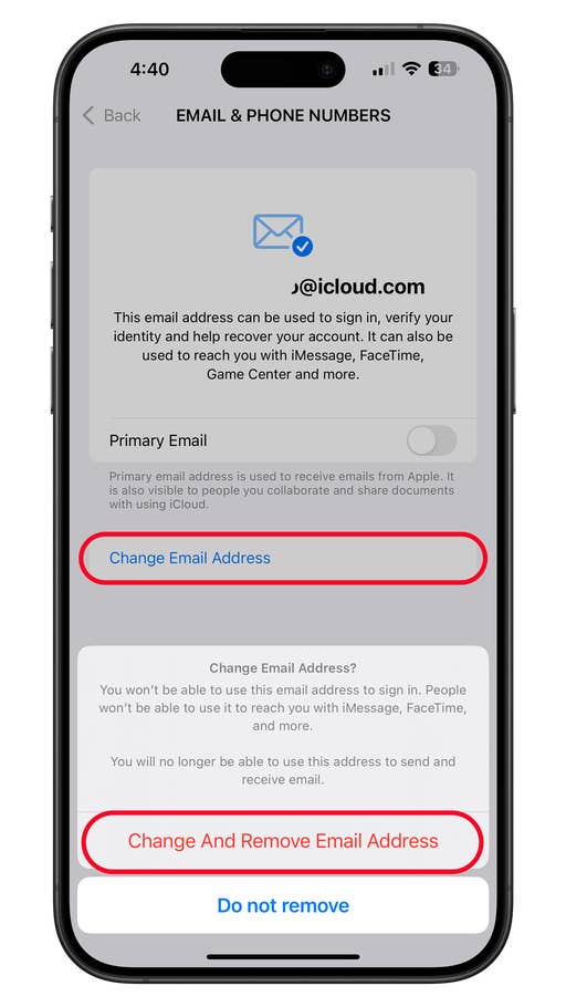 So ändert Ihr die primäre iCloud-E-Mail-Adresse.