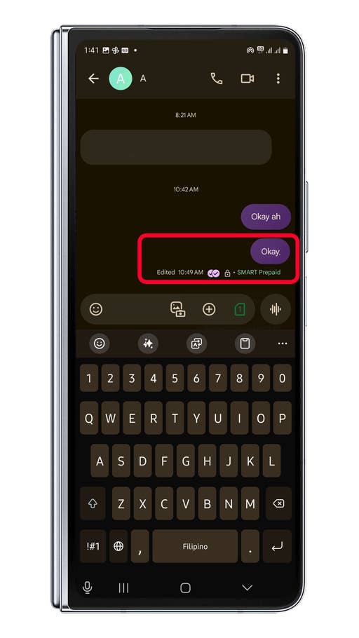 So verwendet Ihr die Funktion zum Bearbeiten von Nachrichten in Google Messages für Android-Geräte.
