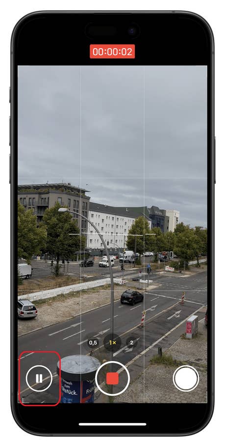 So verwendet Ihr die Funktion zum Anhalten des Kameravideos auf dem iPhone.