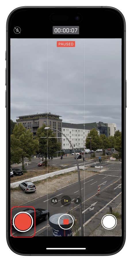 Verwendet die Funktion zum Anhalten von Videos auf dem iPhone