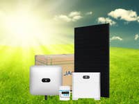 Huawei Solaranlage mit JaSolar-Panels auf einer Wiese