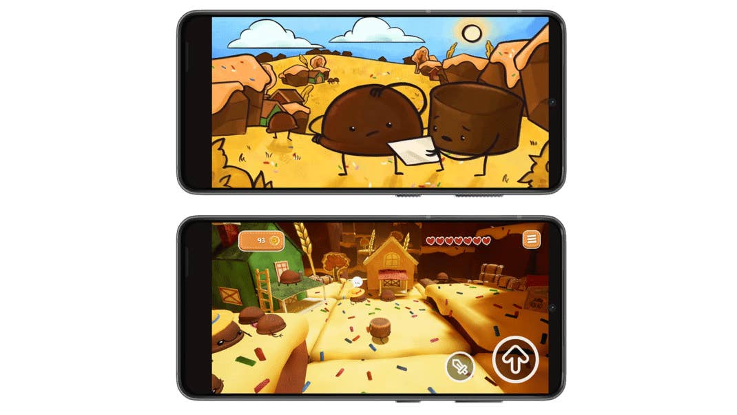 Jaffa Brownie Startsequenz und Spielbeginn