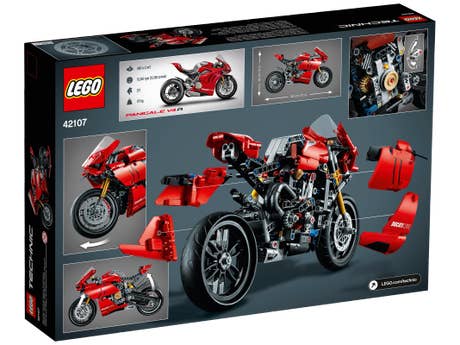 Klemmbaustein Lego Ducati Panigale V4 R (42107) Foto: Klemmbaustein Lego Ducati Panigale V4 R (42107)